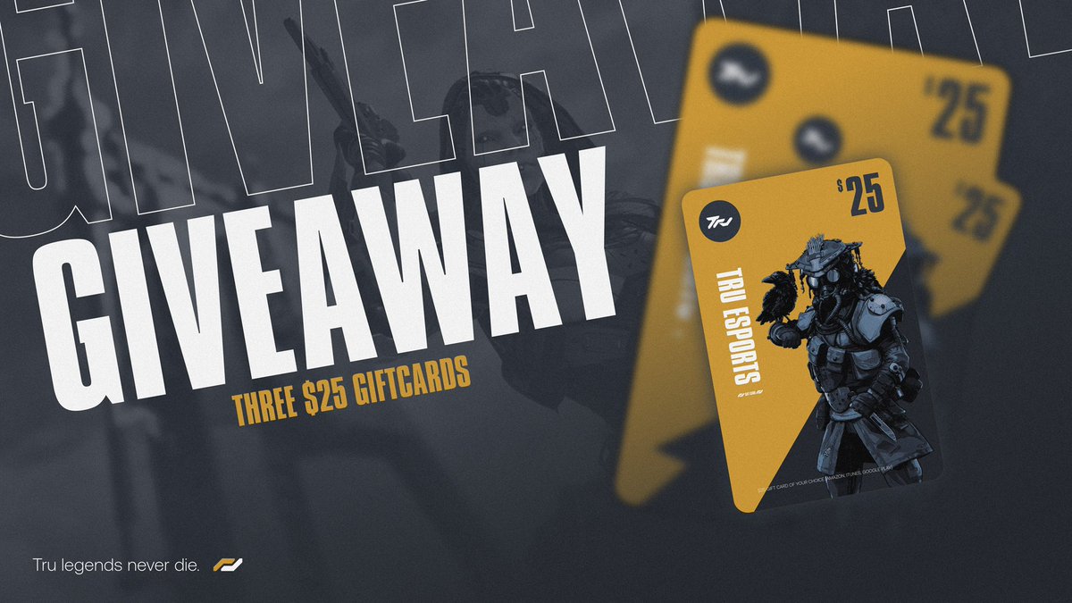 Tru_Legends's tweet photo. Thank you everyone for all the support lately! 

We would like to give back by giving away three $25 gift cards! (winners choose between Amazon, iTunes, Google play)

To be eligible (be followed)
-Like
-Retweet
-Tag one friend

We will be picking the winners next Monday 9/12/22 https://t.co/hdyhqpdeHf