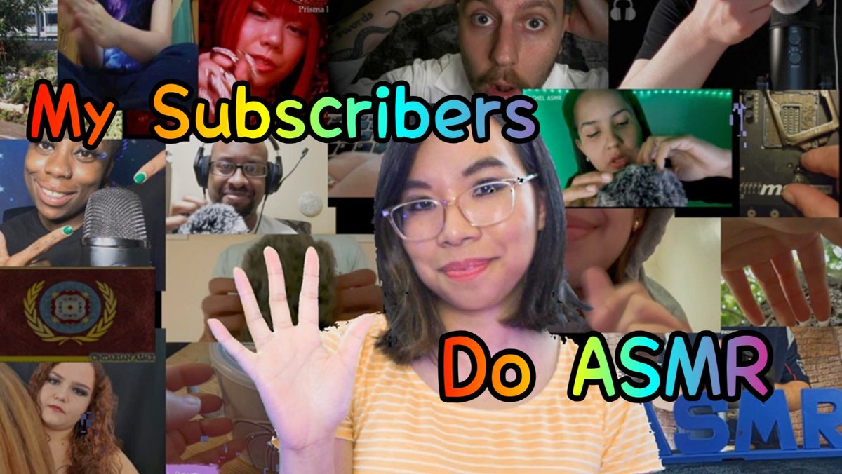 MisschicAsmr's tweet photo. A big thank you to those of you who joined in the "my subscribers make asmr" #groupcollab! Hope to see you at the premiere on Tuesday night at 6pm UK time
https://t.co/d318eCoVKi π #asmr #collab #MySubscribersDoASMR https://t.co/TwDAyzygSh
