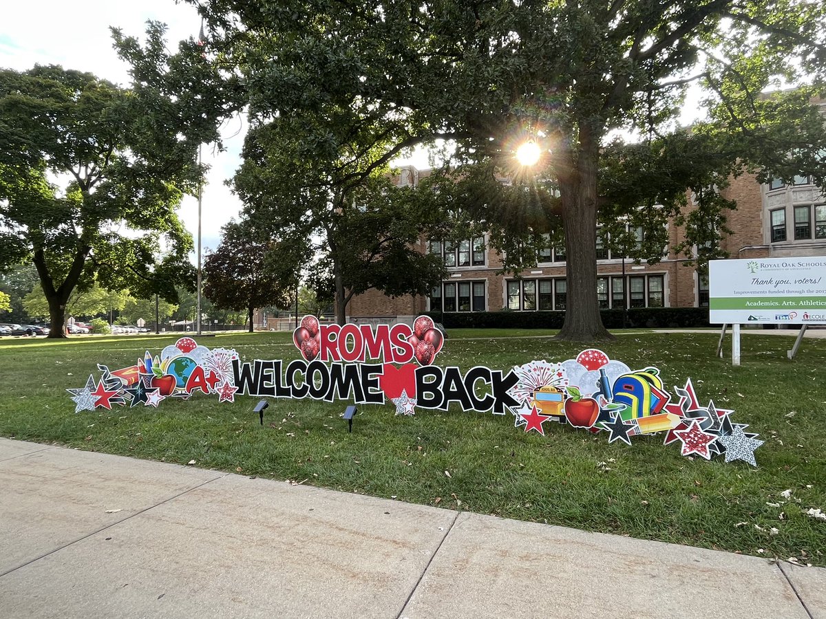 krimeldrum's tweet image. Can’t wait to welcome the kids back tomorrow!! @royaloakschools @HenshawROMS