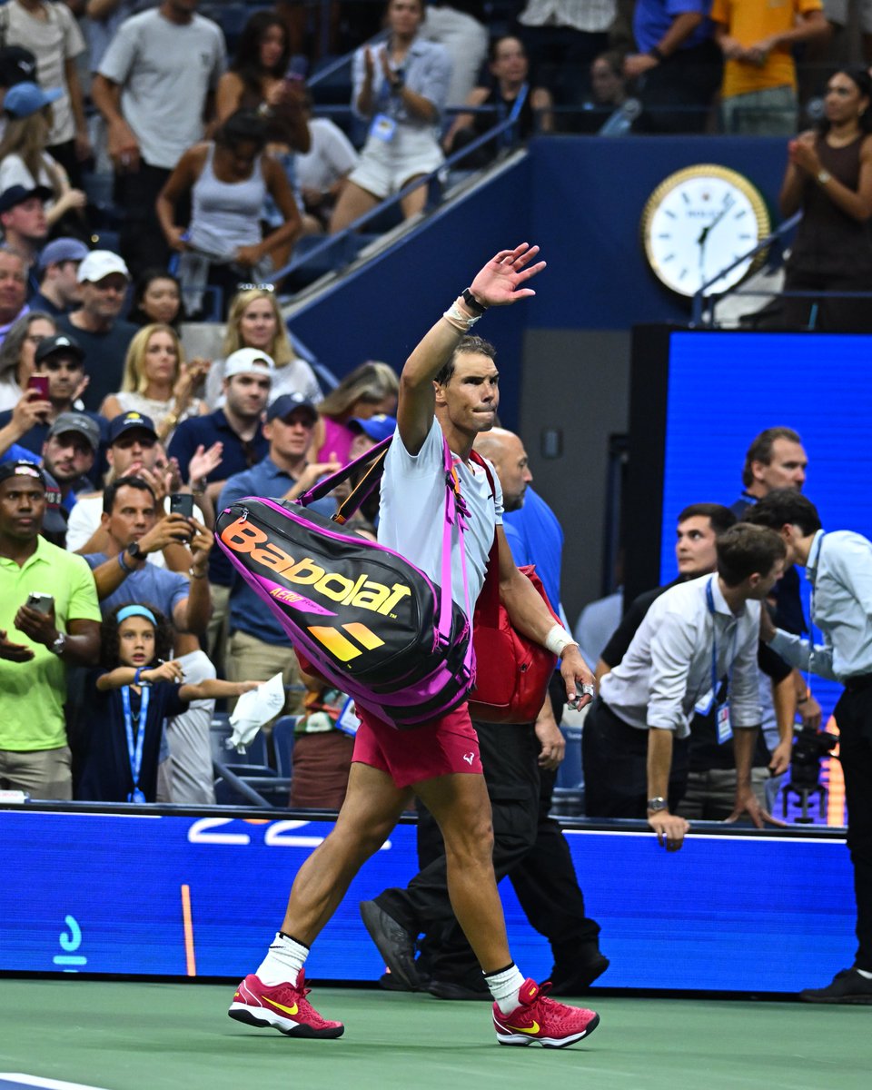 rolandgarros's tweet photo. Always a pleasure, Rafa 👋🇪🇸

#USOpen https://t.co/XfFREzT09h