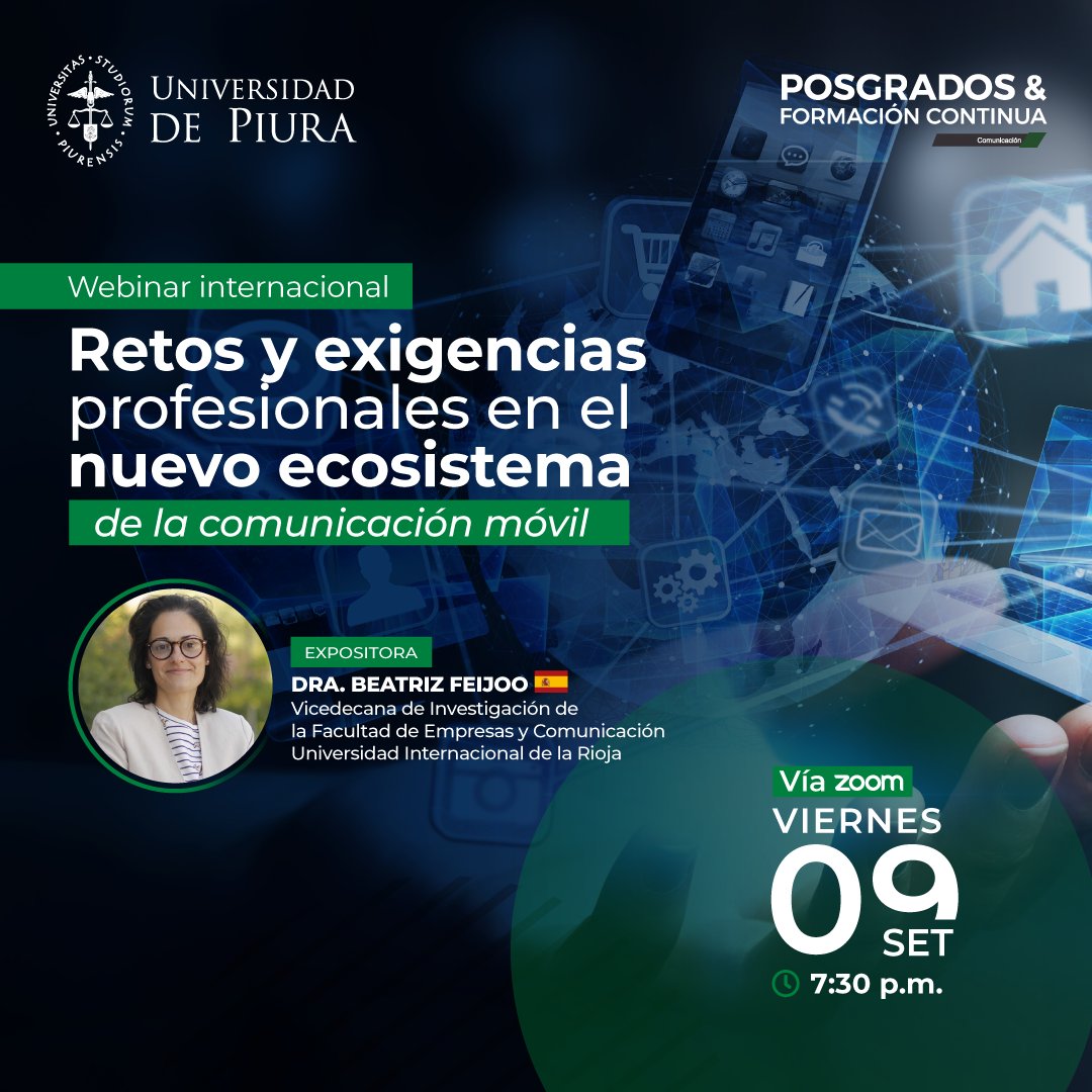 Participa de este webinar libre y actualízate sobre la comunicación digital.
🔴 Inscríbete, aquí: bit.ly/3BcbYPT

#MKTDigital #MKTDigitalUDEP #UDEP #FcomUdep