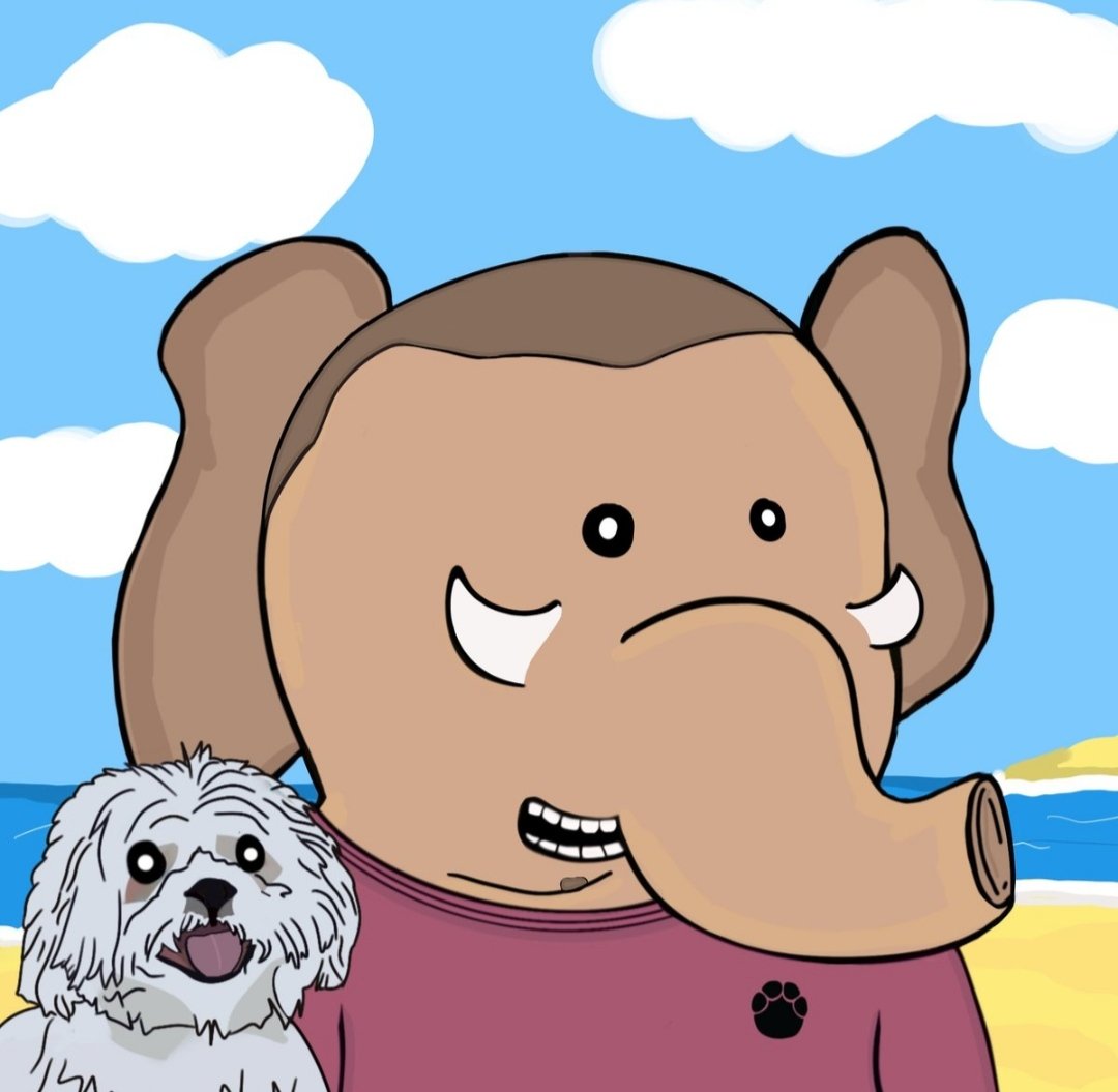 So so so honored by the amazing <a href="/barteuartist/">Barteu.eth</a> to have this 1/1 created for me.
I have no words truly.
<a href="/EpicElephants/">Epic Squad (🐘🏡) MINTING NOW 🐾</a> is by far one of my favorite projects not only for the cause but also for the people. All amazing amazing people in the team.
Much love to you all ❤️