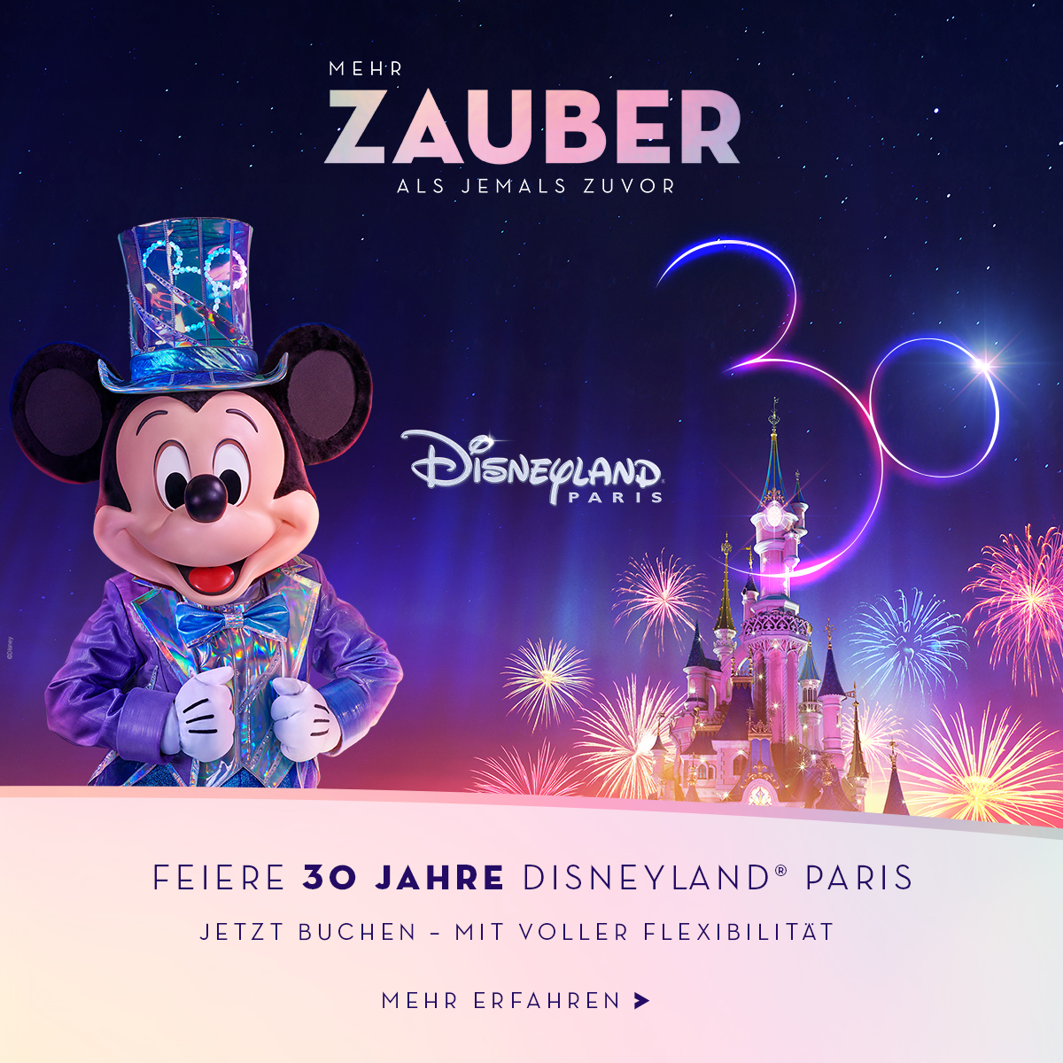 🎂 Erlebe den 30. Geburtstag von Disneyland Paris und jetzt neu den Avengers Campus!

🎠 Buche jetzt Deine Aufenthalt - mit voller Flexibilität &amp; ganz sorgenfrei dank Zen-Garantie!

ℹ️ Hier erfährst Du alle Details:
▶️ dlp.deals/dlp-30-infos

#dlp #dlp30