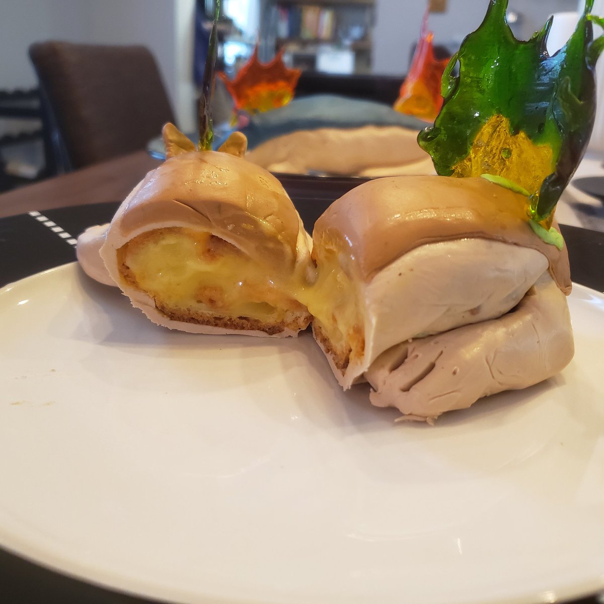 Starwolf_ftw's tweet photo. @Adexthunder1110 Thats so cute! Reminds me that a friend and I made some quilava eclairs last week :)

No Quilavas were harmed in the production of these lemon curd eclairs! https://t.co/10KeR7vctz