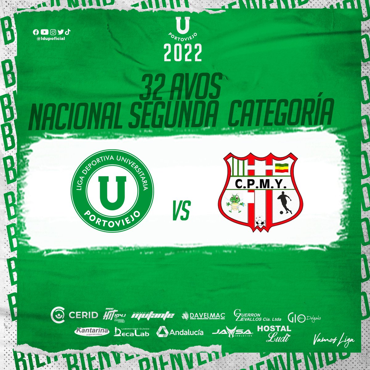 LDUPoficial's tweet photo. Tenemos rival #32avos
Nacional segunda categoría 

#LDUP  🆚 #PrimerodeMayoDeYantzaza 

#ResurgimosJuntos #LDUP2022💚🤍
#VamosLiga🟢⚪️ https://t.co/Q5IWosTYF3