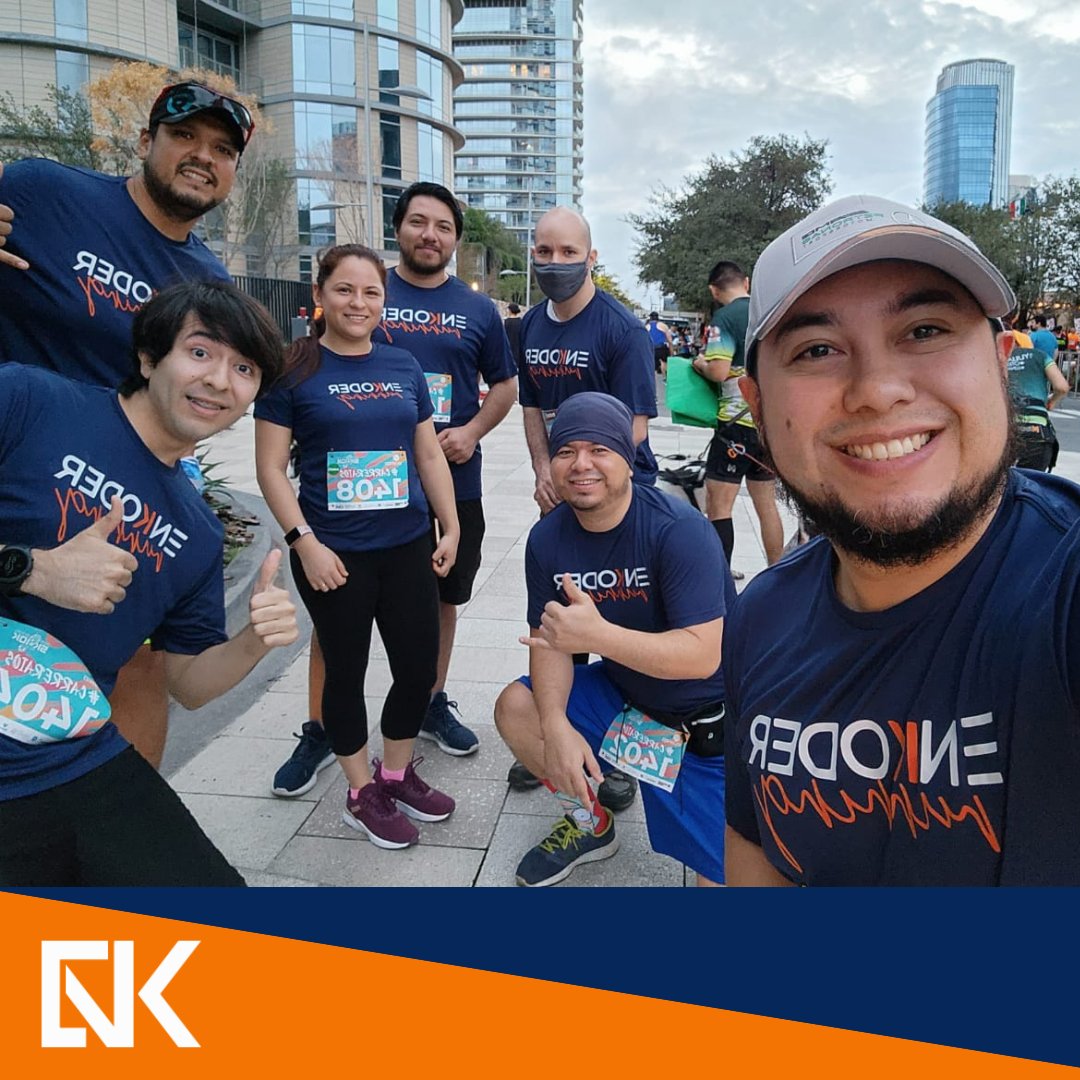 EnkoderD's tweet photo. Enkoder Running participando con todo en la Carrera IOS Offices 5k y 10k.
"Ninguno de nosotros es tan bueno como todos nosotros juntos" Ray Kroc.
#Flextime #deportes #deporte #sports #sport #EnkoderRunning #runners #running #convivencia #empresasaludable #healthcareit
 #exercise https://t.co/ucwG3ABd7l