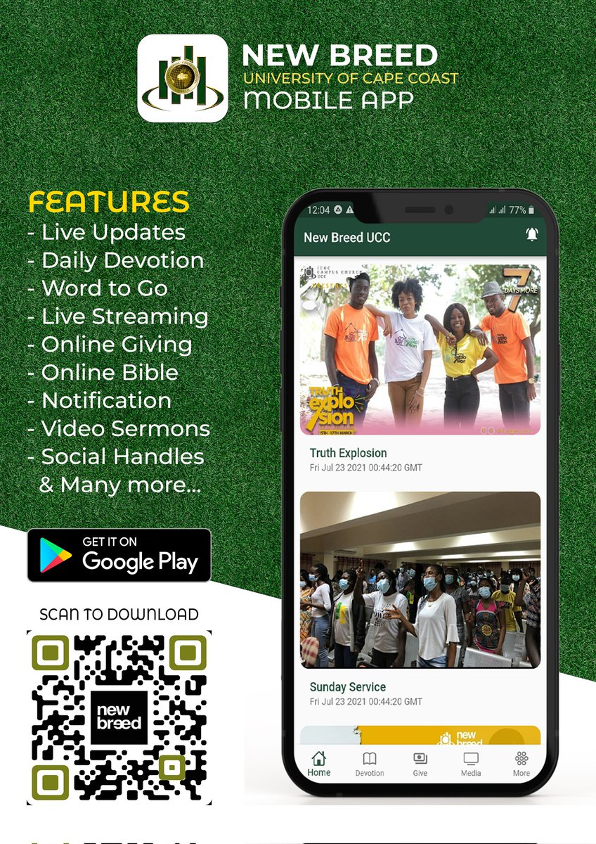 EAmetepee's tweet photo. New updates available for the New Breed UCC Mobile App 
https://t.co/zQ1dn3gqog…
@ICGCChrist @newbreeducc @MensaOtabil @icgcworldwide
@FrancisDeh @ICGCHolyGhost @icgc @icgc_lft https://t.co/GSINOU37Ve