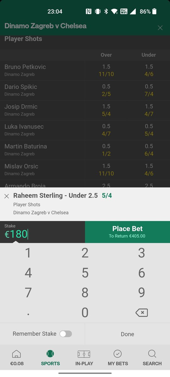 riskfreeduck's tweet photo. A very very easy €20 or €25. 

#sportsbettor #sportsbettingpicks #sportsbets #GamblingTwitter #betting #bettingtips #bettingtipster #footballbetting #soccer #soccerbets #soccerbetting #ChampionsLeague #chelsea #raheemsterling #sterling #DinamoZagreb https://t.co/oGd5DuqafX