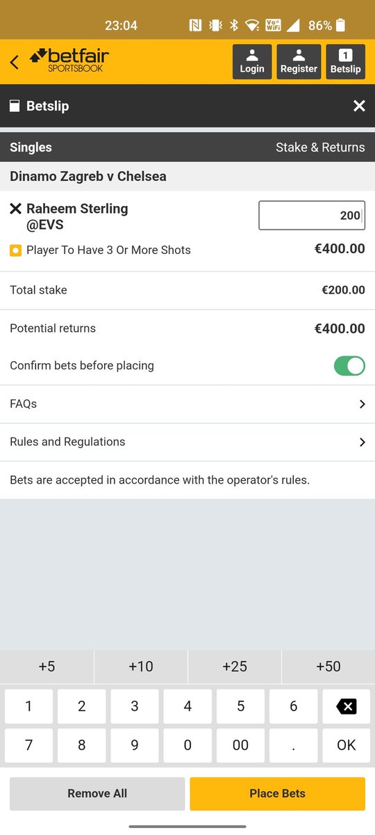 riskfreeduck's tweet photo. A very very easy €20 or €25. 

#sportsbettor #sportsbettingpicks #sportsbets #GamblingTwitter #betting #bettingtips #bettingtipster #footballbetting #soccer #soccerbets #soccerbetting #ChampionsLeague #chelsea #raheemsterling #sterling #DinamoZagreb https://t.co/oGd5DuqafX
