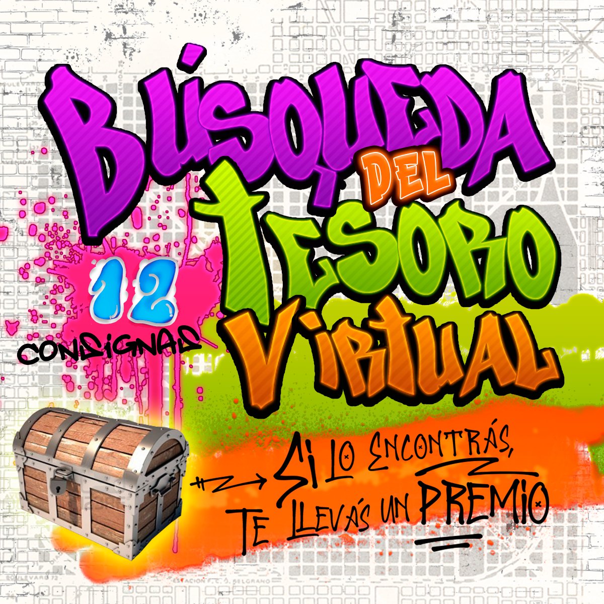 CiudadPintadaLP's tweet photo. ¡A jugar! Resolvé las 12 consignas y llevate una sorpresa. 🎁

https://t.co/bOBHID8cwY https://t.co/8a4OhkNvEn