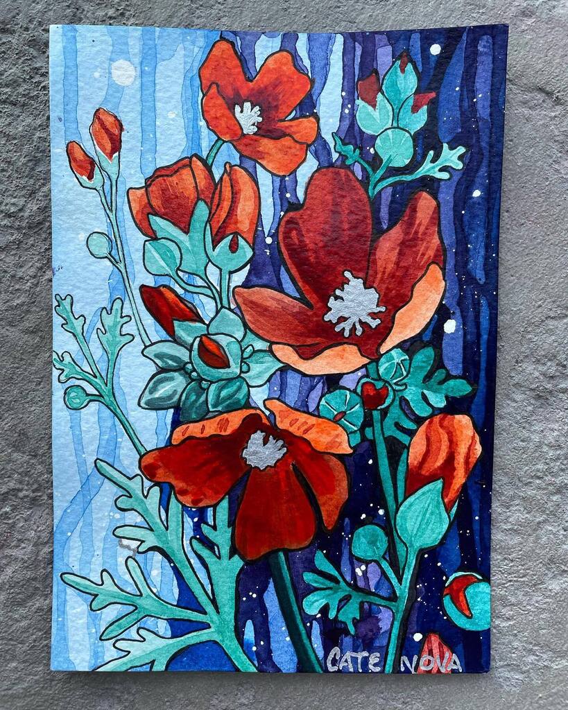 catenova's tweet photo. #gooseberryglobemallow #globemallow #inkpainting #ink #flowerart https://t.co/b09aLfQvKz https://t.co/tmcKR19ngY https://t.co/JCCJ8ea8fB