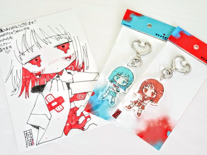 Boothで買った大好きな枝乃間さん(@edanoma_meu)のグッズが届きました!!!なんと直筆のメッセージカードまで…!!!ありがとう、大切にします😭😭😭😭そして次こそは売り切れる前に画集を買いたい…🥲 