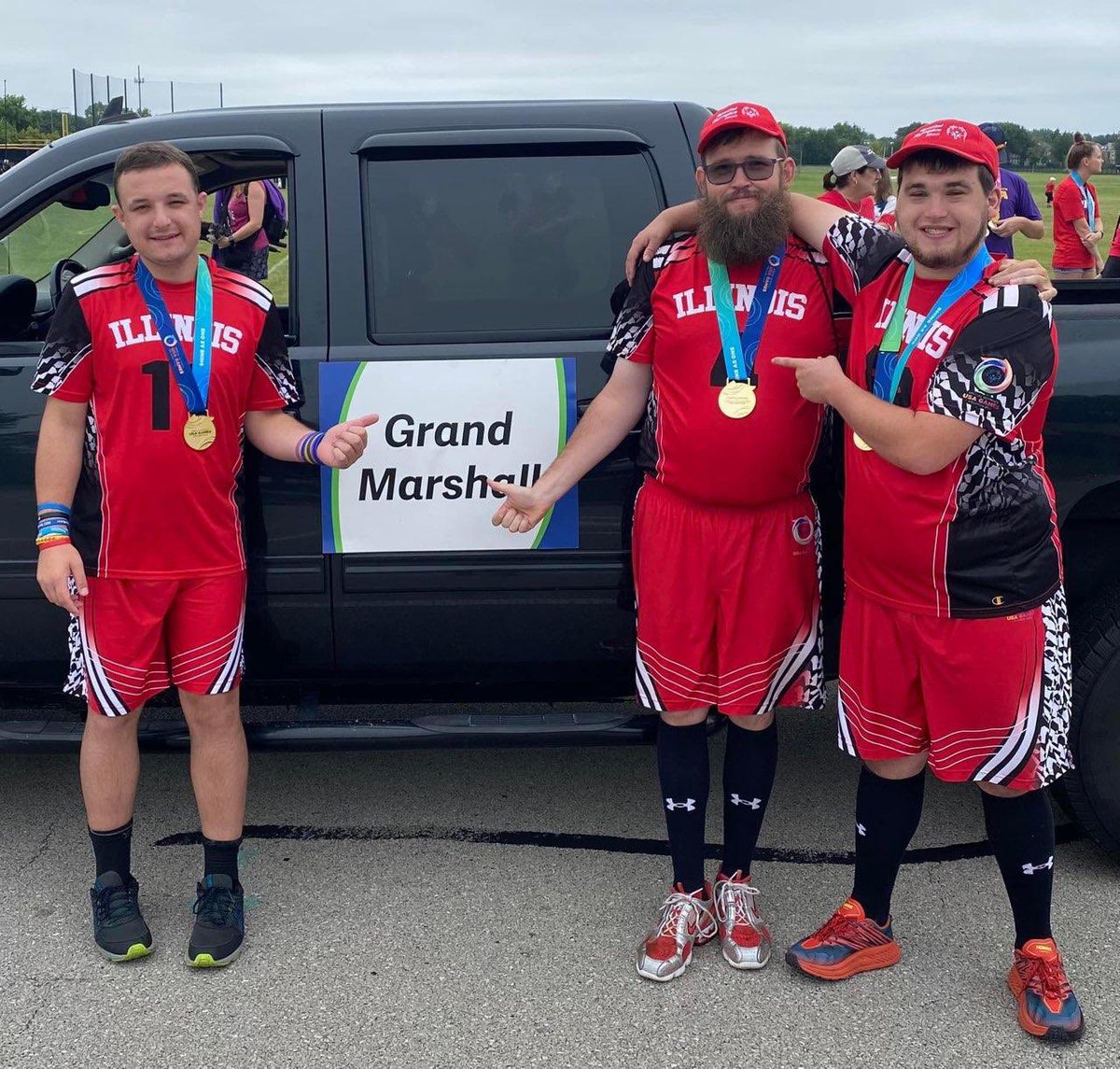 2022 Special Olympics Gold Medalists - Ryan Gronowski, Lou Pisani, and Peter Silagi were honored as the 2022 <a href="/UberEats/">Uber Eats</a> Labor Day Parade Grand Marshals this morning!