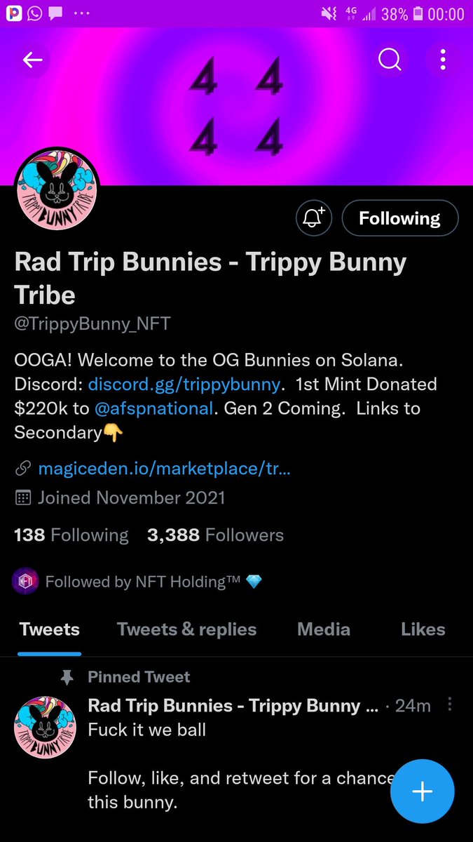 noftij's tweet photo. @TrippyBunny_NFT @0x_fxnction https://t.co/1pCPkTacJD