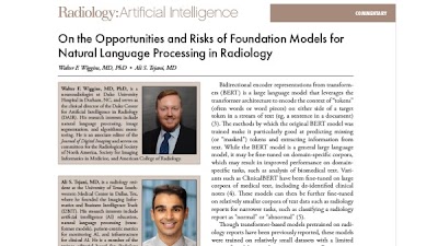 Radiology_AI's tweet photo. Bidirectional encoder representations from transformers (#BERT) is a large language model that leverages the #transformer architecture to encode the context of words or word pieces https://t.co/DTOOcrpqcb @walterfwiggins @DukeRadiology @Duke_DAIR #RadBERT #ML #MachineLearning https://t.co/tS1cn8WSDK