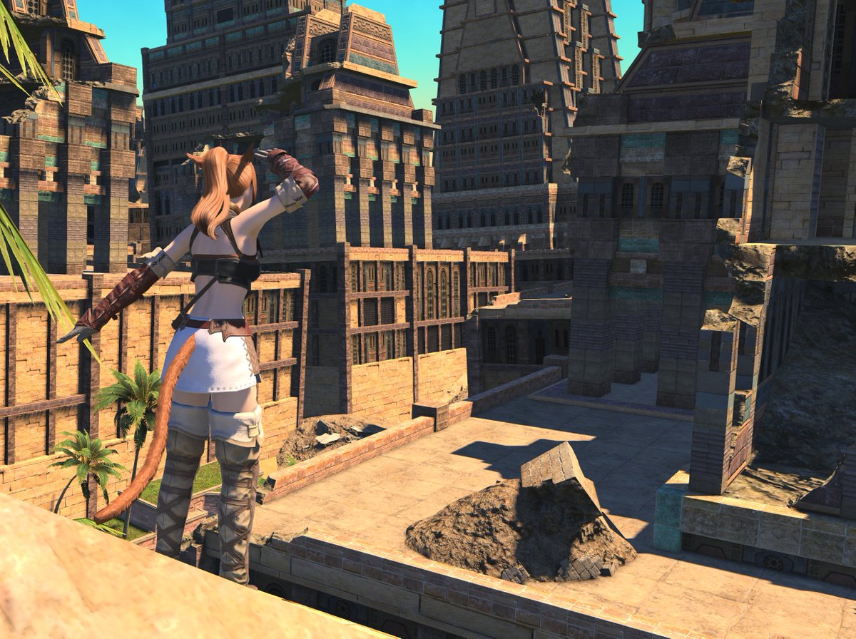 I ran off to Rabanastre to assist with the restoration.
Too bad the house I grew up in is all in shambles now :( I hope we can all revisit soon without the risk of buildings toppling on top of us.
#ffxiv #GPOSERS #ff14 #Poopycat