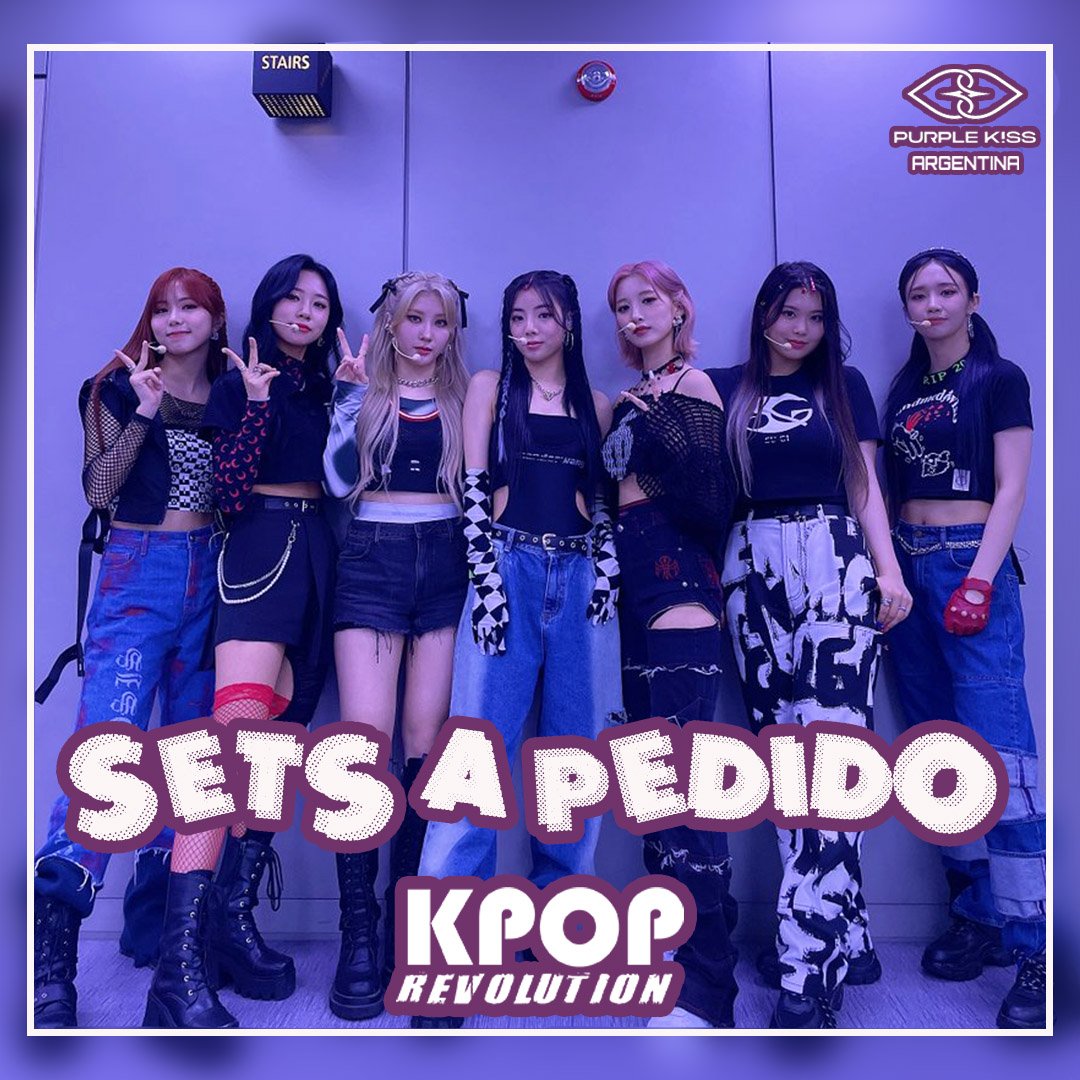 purplekiss_arg's tweet photo. Sets de Purple Kiss que pueden encargar para Kpop Revolution 💜

¡Tenemos 2 sets para que puedan elegir, cada uno viene con lo que se muestra en las fotos al igual que sus precios!

Métodos de pago: transferencia bancaria, mercado pago o efectivo al retirarlo por nuestro stand 💞 https://t.co/QlEHCexgR8