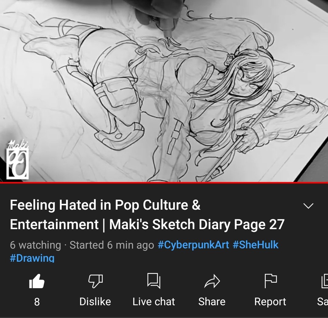 GNinjuh's tweet photo. ✒#MakiniDraws🖼 🔴LIVE
[#MakisSketchDiary] 
Page 27 - #Feeling #Hated In #PopCulture 
&amp; #Entertainment 

🎙@Makini1990 
 #CyberpunkArt #SheHulk #Drawing

#TheCSFNation 
@MadsMamaBear 
@RoseMQueen1
@BLofDixDivision
@MegatronDarth
@riotkitty1
@MagitekMags
https://t.co/xHzR1iTqep https://t.co/Oa8cfzlYDF