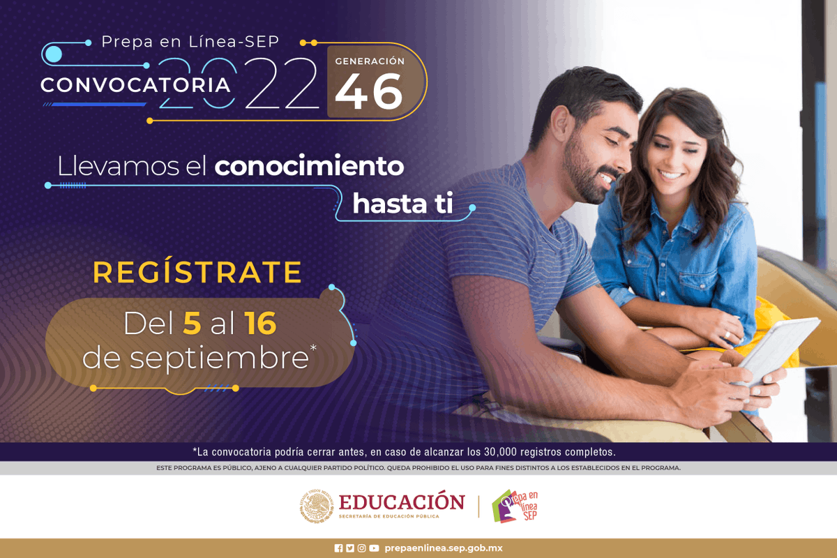 Embassy Mexico in Belize (@embamexbee) on Twitter photo 🇲🇽📚Si eres mexican@, te encuentras en el extranjero y quieres terminar la <a href="/PrepaLineaSEP/">Prepa en Línea-SEP</a>, regístrate aquí:prepaenlinea.sep.gob.mx/calendarioconv…
No hay límite de edad. 
¡Participa! 🇲🇽📚Si eres mexican@, te encuentras en el extranjero y quieres terminar la <a href="/PrepaLineaSEP/">Prepa en Línea-SEP</a>, regístrate aquí:prepaenlinea.sep.gob.mx/calendarioconv…
No hay límite de edad. 
¡Participa!