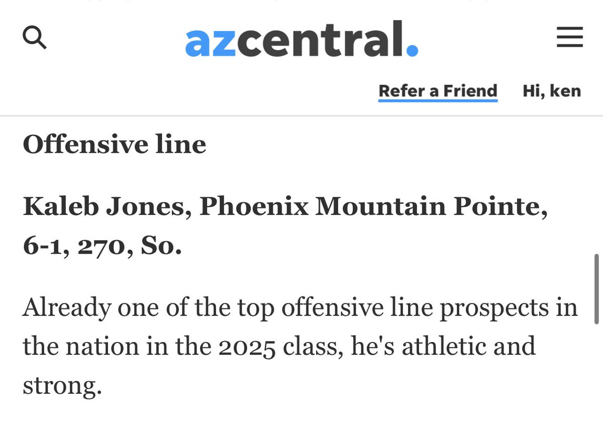 klacy7six's tweet photo. Mountain Pointes Kaleb Jones with the Pre Season All-Arizona Nod! The Only Sophomore to make the list 💯 Arizona’s #1 overall player class of 2025! Will have a big year in front of @chris_arviso @christian6clark @BeverlyJaylen @randle_parker 💯 https://t.co/HyQr2gBqi6