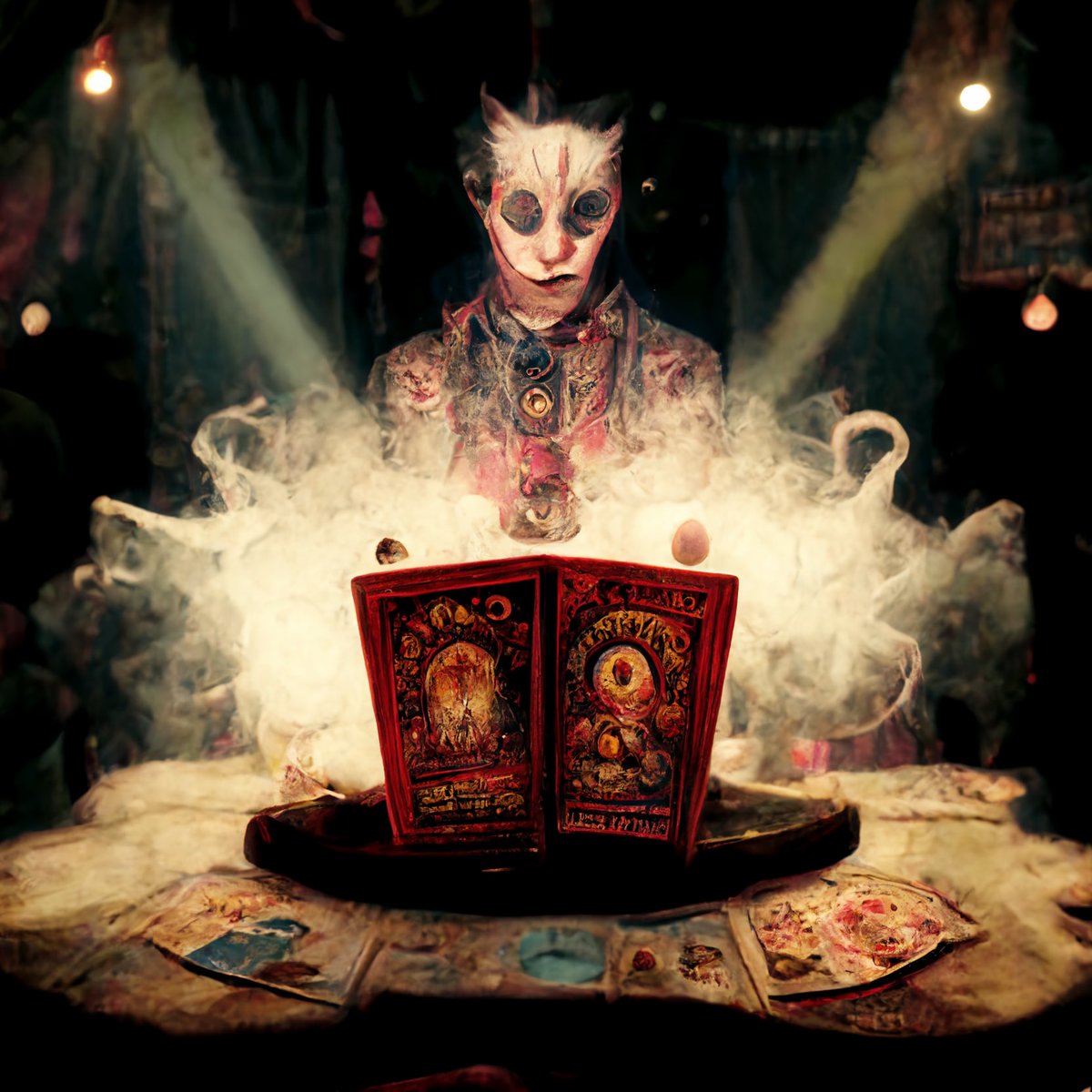 jwmartist's tweet photo. When you are only limited by your imagination!!! #midjourney #somethingwickedthiswaycomes #series #ai #digitalart #tarot https://t.co/OCLuxPnYQs