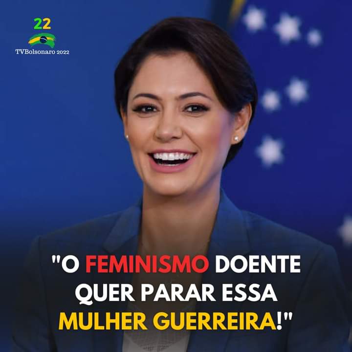 Nossa Primeira Dama Até 2026.
#querobolsonaroate2026