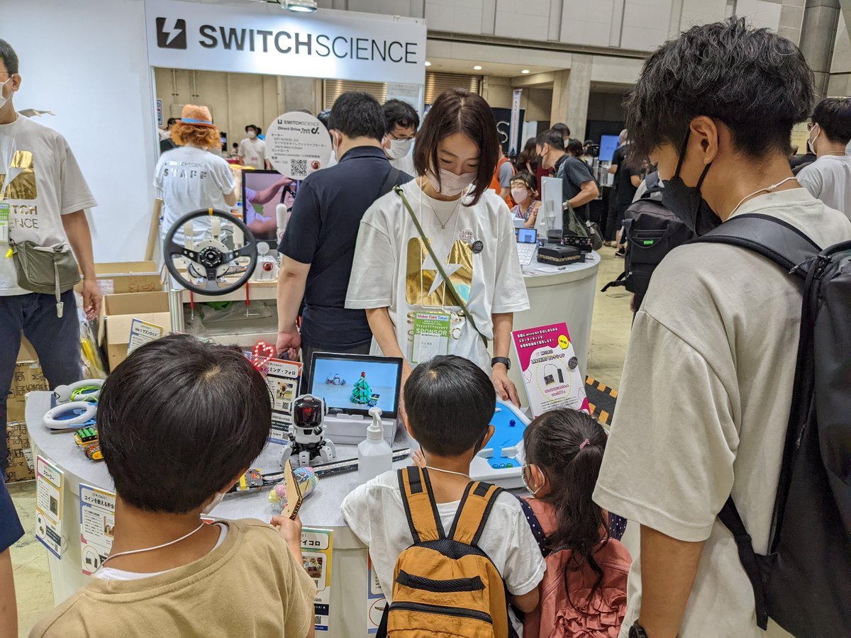 labo_kids's tweet photo. 9月4日・5日と #MFTokyo2022 Maker Faire Tokyoに発出展してきました!micro:bitの作例を展示しましたが、常時たくさんの子どもたちが遊びに来てくれました♬キラキラの目で作品と触れ合う子どもたちの���が眩しかったです(^^)ご来場くださった皆さま、ありがとうございました!#LABOKIDS https://t.co/xYkxzd63Lm