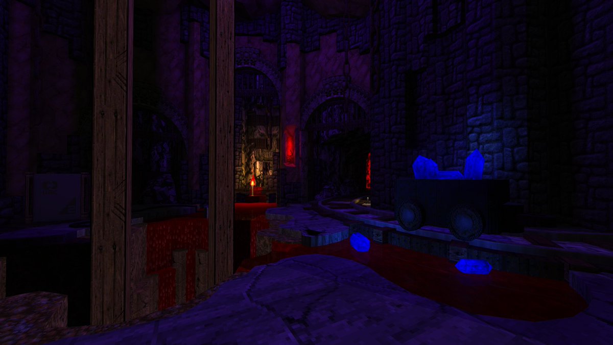DinerJames's tweet photo. Made a thing! Strictly IWAD/vanilla textures, and thought it might be fun to show a little start-to-finish montage. #doom2 #gzdoom #leveldesign #mapping https://t.co/cTJ6SLXFK2