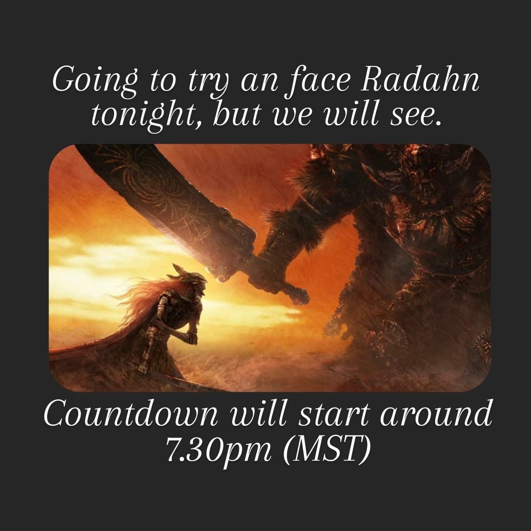 CaptMuffn's tweet photo. Don't know if I'm ready lol
https://t.co/4OiX2UXgYx
▪︎
@twitch @eldenring
#TwitchStreamer #TwitchStream #TwitchTV #TwitchAffiliate #GirlGamer #MondayNightStream #MondayNightEldenRing #EldenRing #EldenRage #ProbablyGoingToBeRaging https://t.co/u2Hqf8SPd8