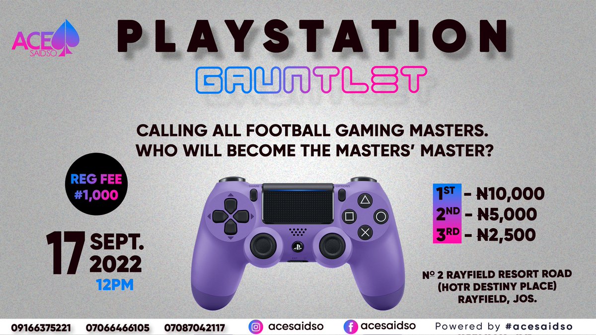 anyanwu_ace's tweet photo. Jos, let's play for fun and the cash. I put together this fun and rewarding event for all my Football Gaming lovers.
Please, help retweet. Support a human brother.
#Jos #ilovejos #JosDoIt #Jostified #acesaidso https://t.co/yjhp6ehC8C