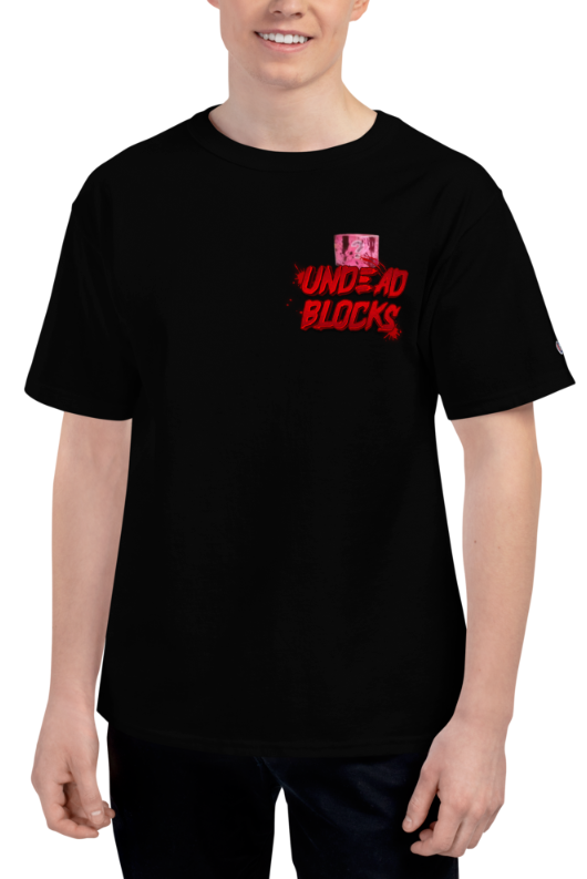 NyFTeeOriginal's tweet photo. Come to https://t.co/Lt855rGE7c to get your @UndeadBlocks #bloodBox Teeshirt! These will not last long!!! @Grant_Wagyu @CryptoStache @Luke_P2E https://t.co/pTugQzqR95