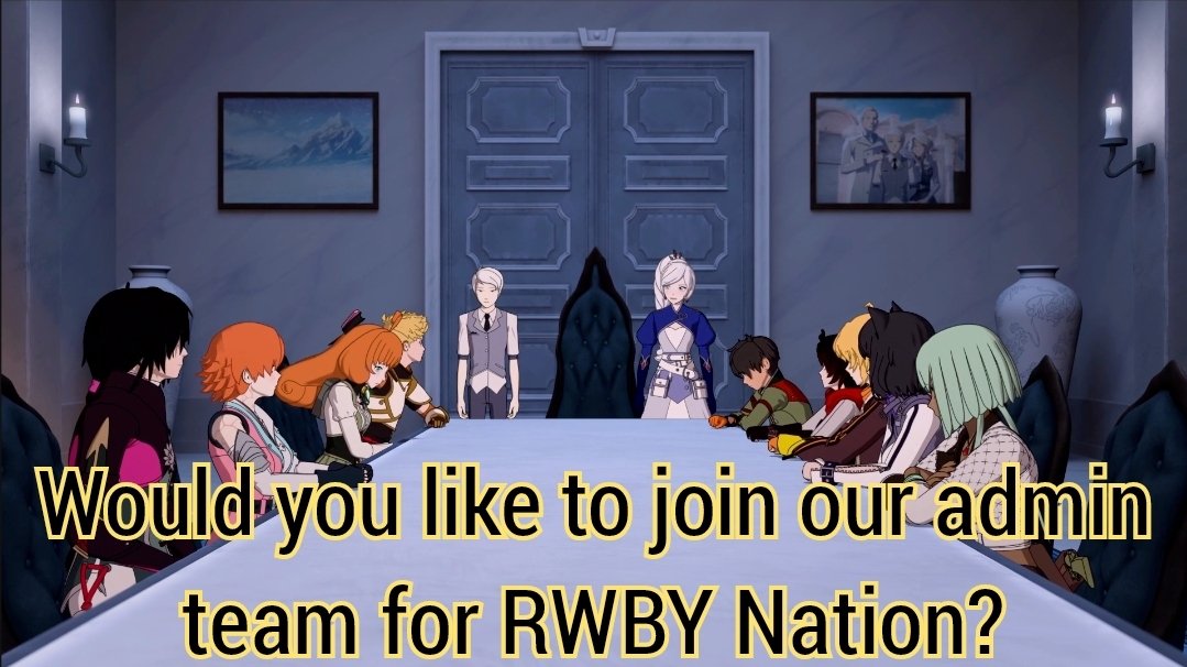 RealRWBYNation's tweet photo. Were opening up our page applications once again! That means you can become a member of the team that helps keep the page running! We are geeks for all things RWBY, &amp; if you ever were curious as to how we roll, nows the time to apply! Follow the link here: https://t.co/wpXbcmMZx4 https://t.co/Ext7uv8Luy