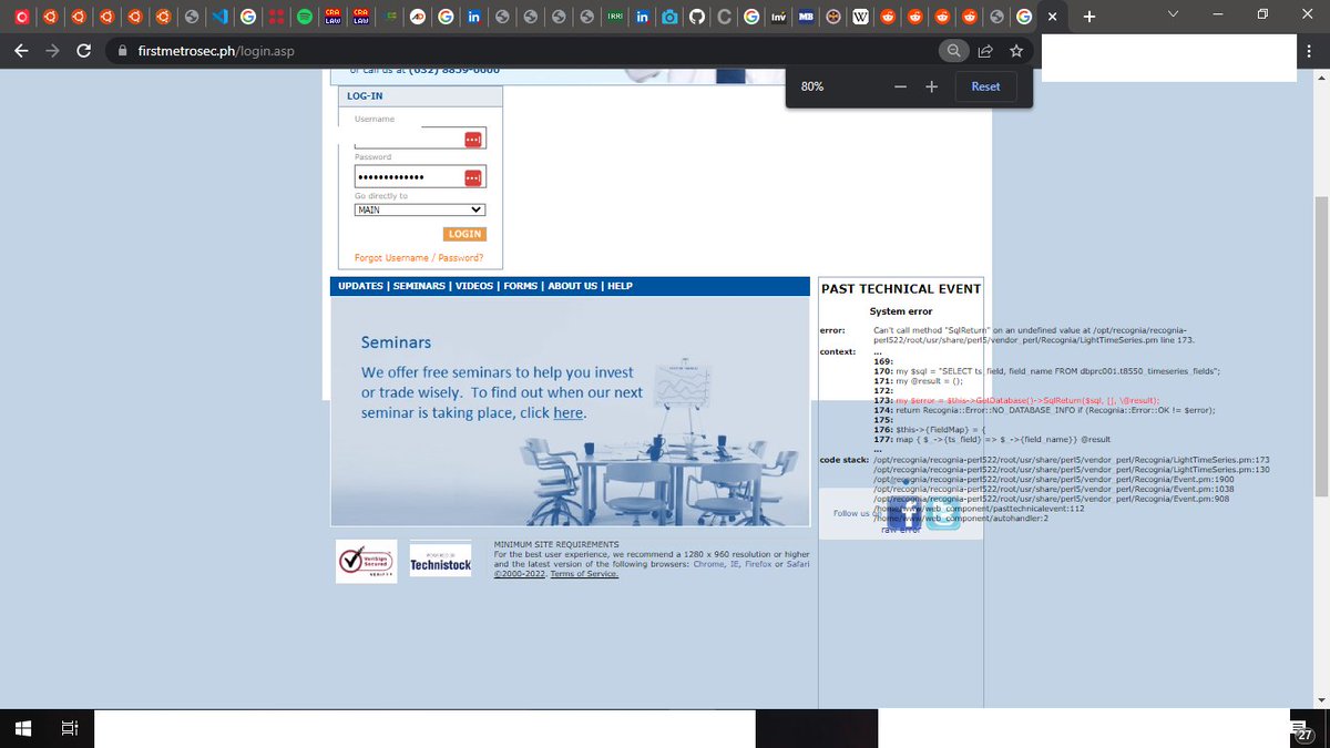 frustratedDoe's tweet photo. a-ha! @firstmetrosec's @ChartgURLs is written in #Perl v5.22 pala ! #BakaNaman you wanna hire a local expert on that language , lalo't mukhang #DevOps #misconfigured kayo - outputting #errorstack on a #production machine???!!! #cybersecurity issues whomstve ;) https://t.co/BWjTwHvEfM