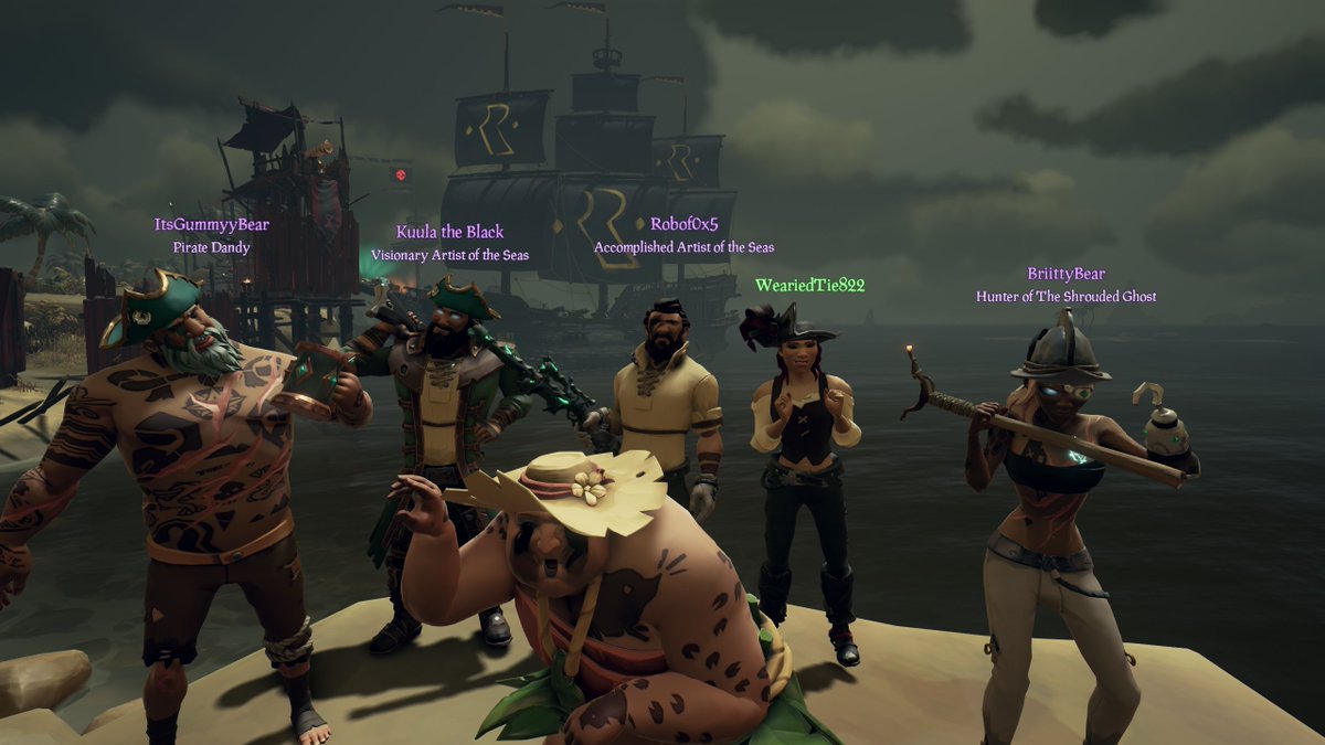 Jumped on an open galleon this evening and met a fantastic group of people ❤️ ☠️ #SeaOfThieves