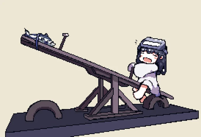Seesaw#pixelart #ドット絵 