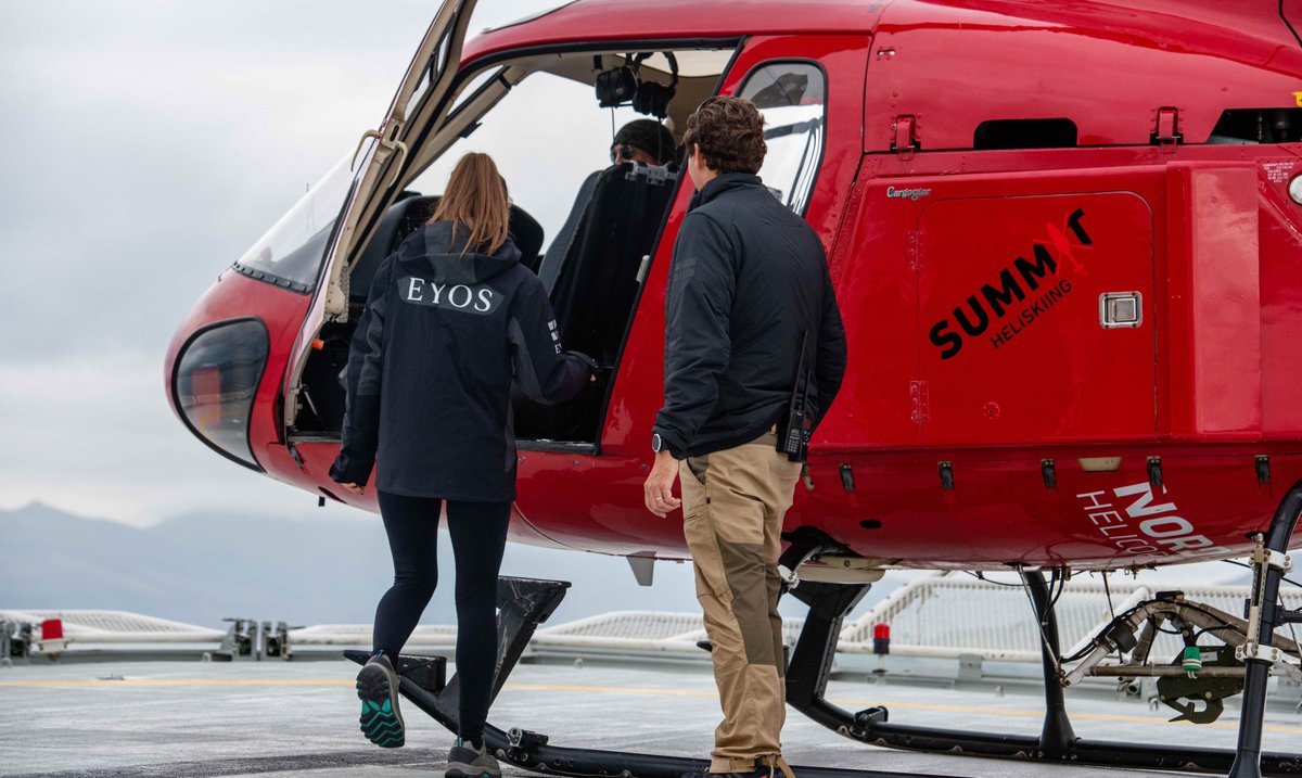 EYOSExpeditions's tweet photo. Lift off on your next expedition with #EYOS &amp; #NansenExplorer!

📷 Christopher Scholey (Iceland 2021)

#wefollowheroes #charteryacht #yacht #expeditionyacht #heli https://t.co/SggrNVic4y