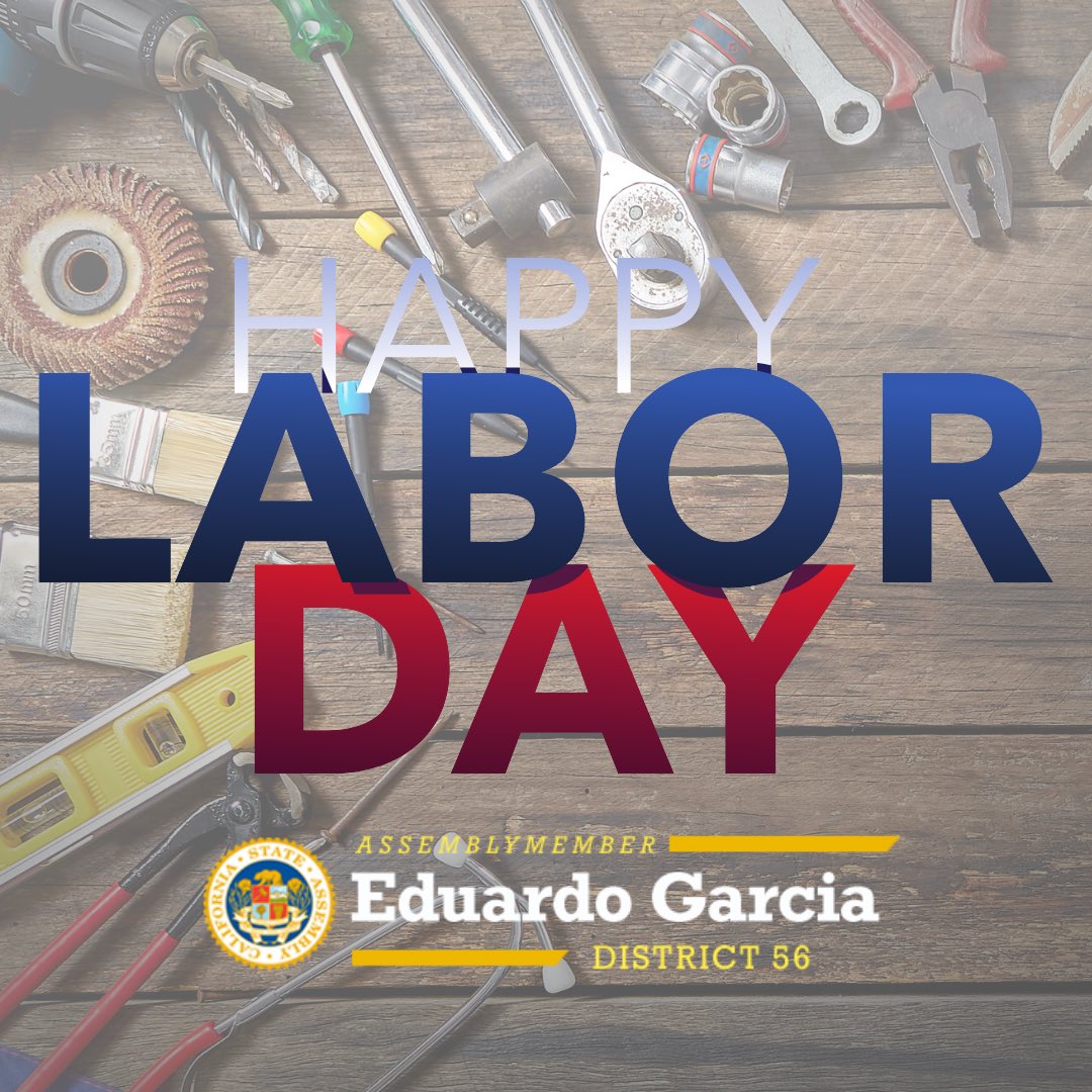 Happy #LaborDay! Our workers deserve our gratitude and support every day. All we have achieved has been made possible thanks to our workers, unions, and labor advocates. We remain committed to advancing policies that improve well-being and protect worker rights. #GarciaOnTheGo