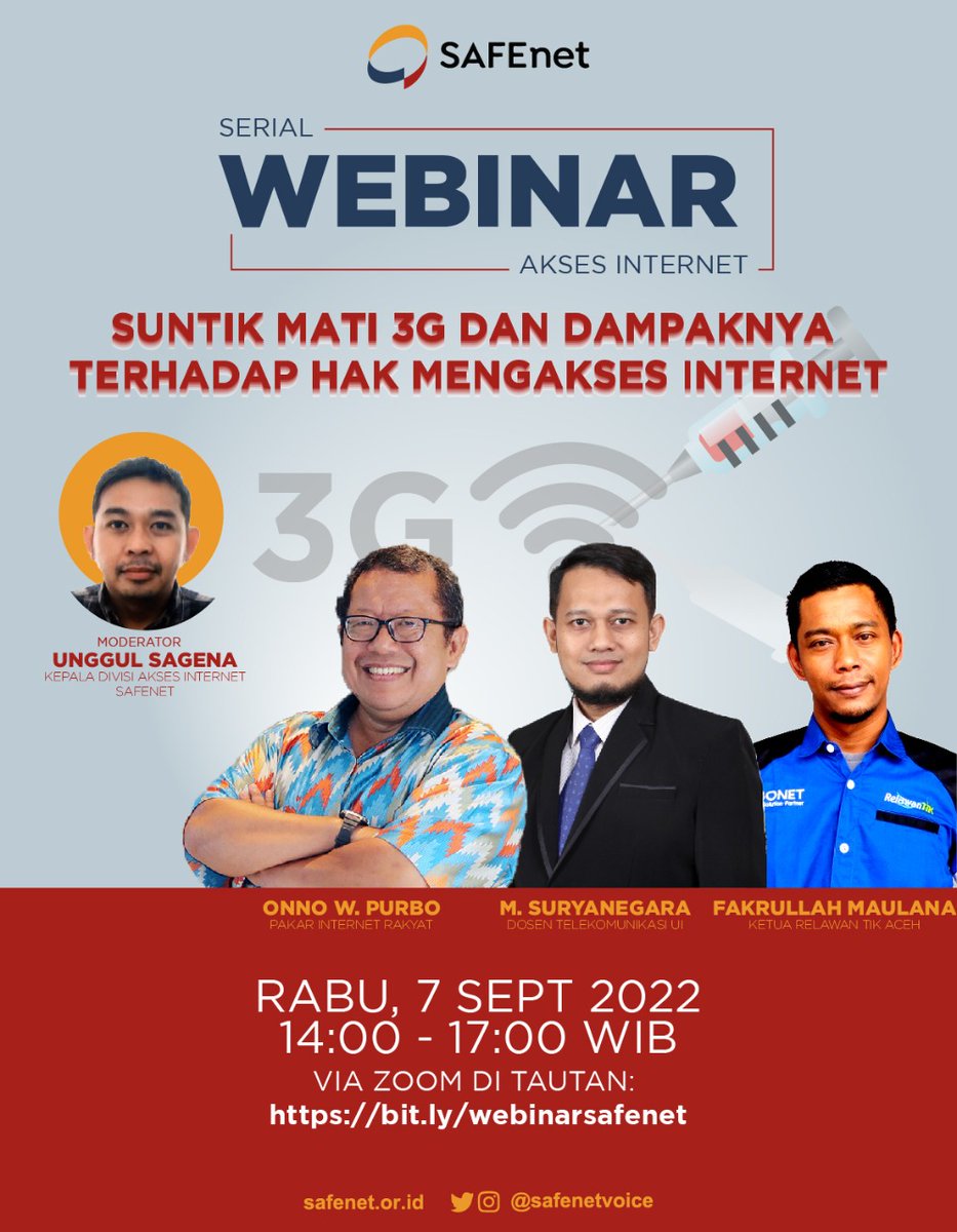 FREEE Webinar suntik MATI 3G besok tgl 9 September 2022
