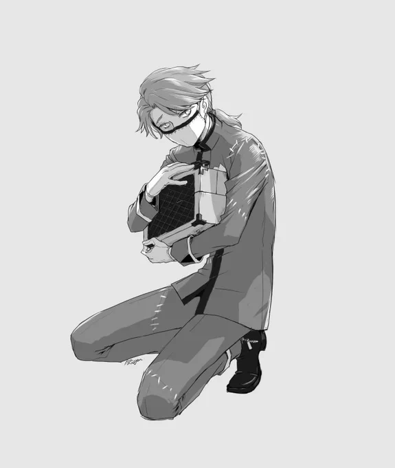 #このタグを見た人は自分が描いたモノクロ絵を貼れ
いつも微妙に色入れちゃうからモノクロ少ない 