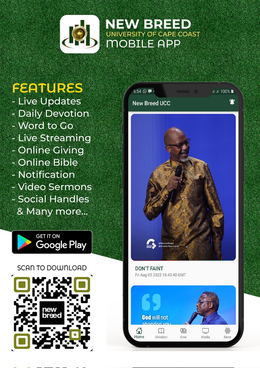 EAmetepee's tweet photo. Download the New Breed UCC Mobile App via:
https://t.co/zQ1dn3gqog…
@ICGCChrist @newbreeducc @MensaOtabil @icgcworldwide
@icgc @icgc_lft @GreaterWorksCnf @MatAshimolowo @TudorBismark @ICGCHolyGhost @icgccalvaryteen https://t.co/ClBB5svdDo