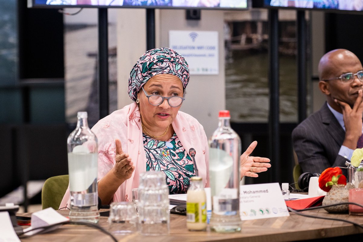 AminaJMohammed's tweet photo. The climate crisis is real in the lives of billions.

Abandoning adaptation commitments is not acceptable. 

Promises must be delivered. #GCA2022 https://t.co/qAdj9tyX1E