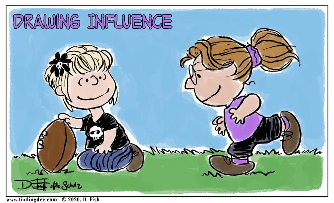 DeeBrisbyFish's tweet photo. Why am I posting a bunch of my #CharlesSchulz #Peanuts #homages? Been sick all weekend and have been laid-up watching #CharlieBrown all day. Seemed appropriate as my favorite #comfortfood when I'm sick. https://t.co/3ytJyQnuBJ