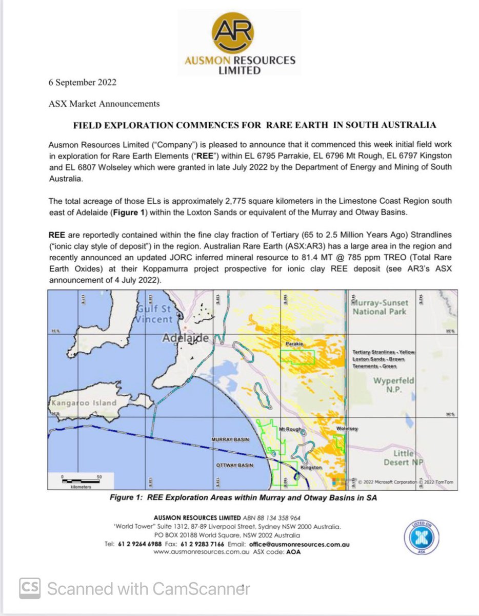 SalvadorMaurice's tweet photo. $AOA 

FIELD EXPLORATION COMMENCES FOR #RAREEARTH IN SOUTH AUSTRALIA👇👊 https://t.co/XLAclBSDzB