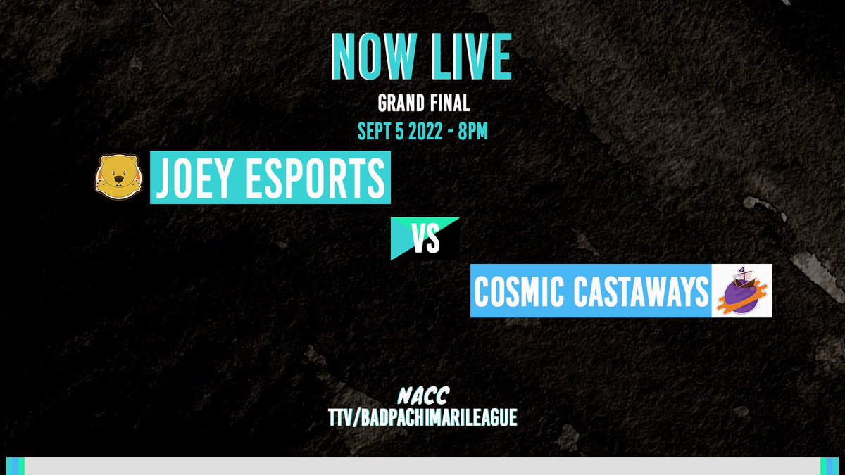 The apex of all the action. From 11 teams to just 2.

The #NACC2 grand finals are upon us! Will @MarsupialOW jump away with the crown, or will <a href="/SpacePirates_ow/">Space Pirates</a> sneak it from under?

#NACCisBACC
📺 twitch.tv/badpachimarile…
🔗 nacc.slmn.gg