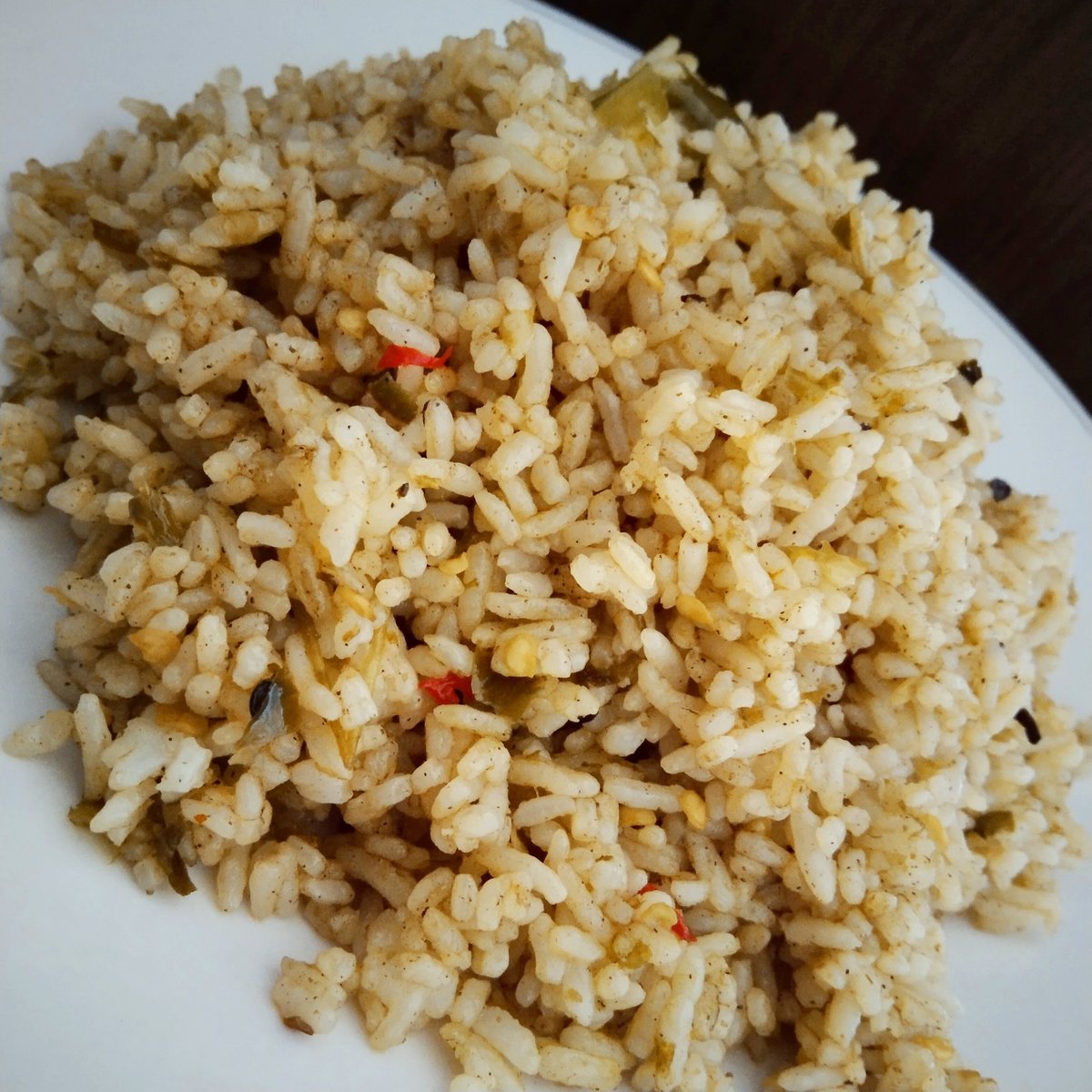 gadhingdevegan's tweet photo. @HappyCow Green Chilli masala fried rice this is my breakfast,, hai..good morning from Indonesia
#veganfood
#iamvegan https://t.co/6z1lAK1wkV