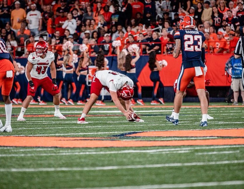 UNCLELUQ's tweet photo. Let’s Continue the College tour … Big time shout out and  Congrats to 4 yr Varsity starter &amp; Long Snapper   Super “Shai” Kochav for making is Power 5 start for the University of Louiville this weekend. We are very proud of You !! 
#Fab🖐
#5StarStuds
#Uschool
#SharkBoyz
#Per4orm https://t.co/hWyWrqzjuK