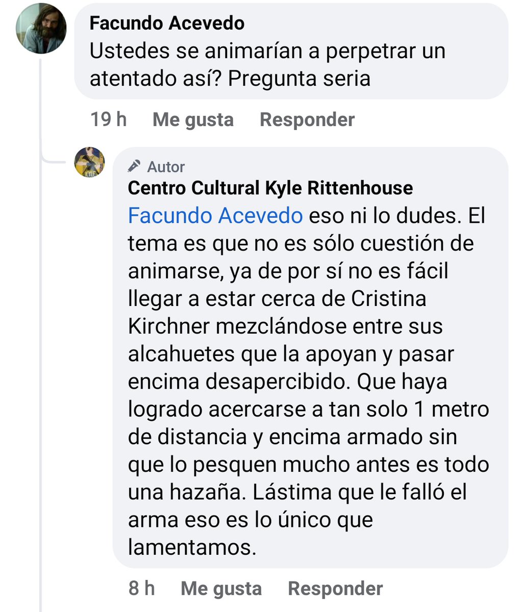 exMailen's tweet photo. @Rebarret ¿Esto te parece una simple opinión? Por los acosos ya fue denunciado y la justicia no hizo nada (te dejo un hilo abajo). Agradezco que finalmente las autoridades se anoticien de este inadaptado.
https://t.co/2hYcFBR1Q1 https://t.co/LmFSwgKZ9P