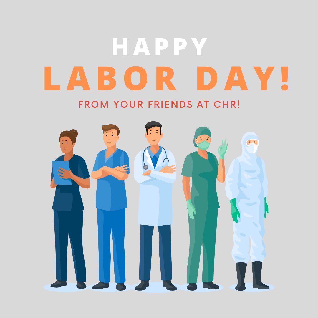 CHRNewYork's tweet photo. Happy Labor Day from your friends at CHR! 😄⁠
⁠
#infertilityexpert #infertilitywarrior #ivfjourney #thevoice https://t.co/KuYABlssw0
