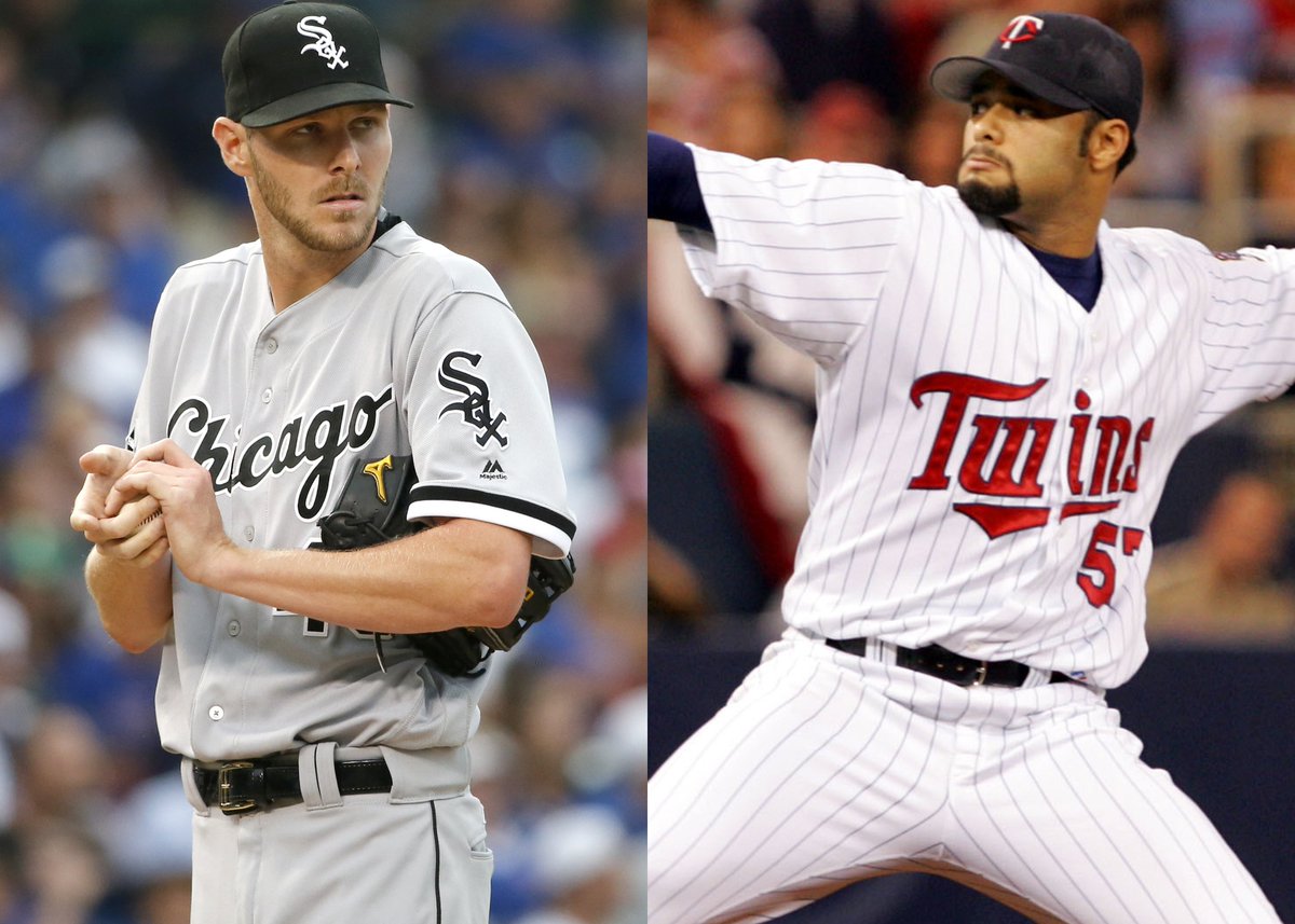 FanDuelSports's tweet photo. Pick one pitcher in their prime:

❤️ for Chris Sale
🔁 for Johan Santana

What do you think is the right answer, @PitchingNinja? https://t.co/JkTj3jsbqy
