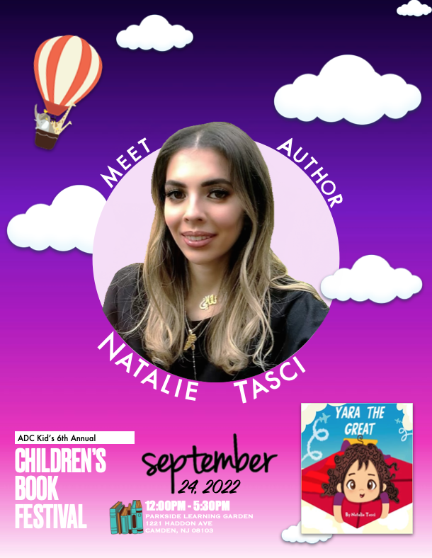 Meet the author behind Yara The Great, Natalie Tasci at <a href="/adc_kid/">ADC KID™</a>'s 6th Annual Children's Book Festival this Sept. 24th, 12PM-5:30PM, 1221 Haddon Ave, Camden NJ 08103. Come out and chat with the authors! See you all there!! #diversebooks #teachers